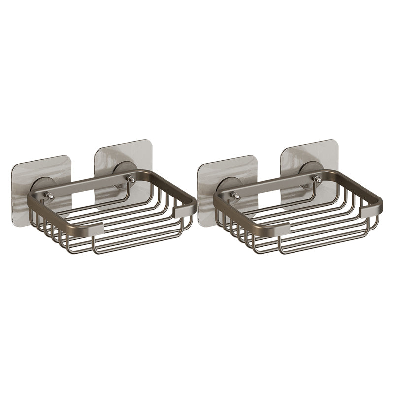 Lisslune | Modern Bathroom Accessory Set Shelf Black/Silver/Grey Bathroom Accessories Set