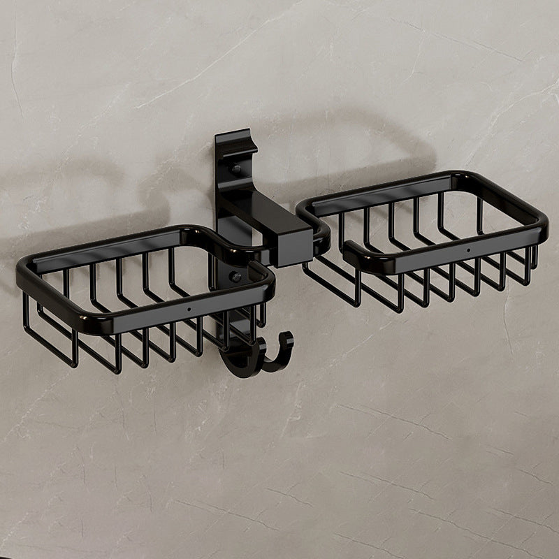 Lisslune | Modern Bathroom Accessories Set Bathroom Shelf Black/Silver/Gray Bathroom Accessories Set