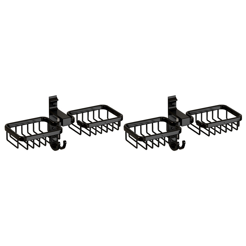 Lisslune | Modern Bathroom Accessories Set Bathroom Shelf Black/Silver/Gray Bathroom Accessories Set