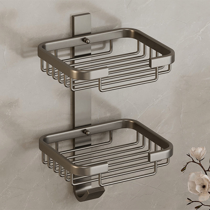 Lisslune | Modern Bathroom Accessories Set Bathroom Shelf Black/Silver/Gray Bathroom Accessories Set