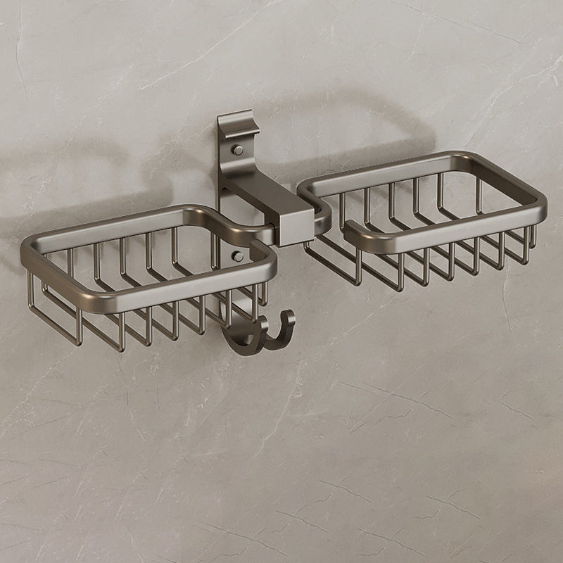 Lisslune | Modern Bathroom Accessories Set Bathroom Shelf Black/Silver/Gray Bathroom Accessories Set