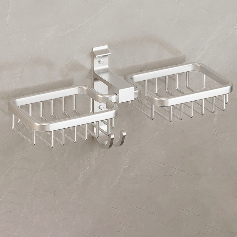 Lisslune | Modern Bathroom Accessories Set Bathroom Shelf Black/Silver/Gray Bathroom Accessories Set