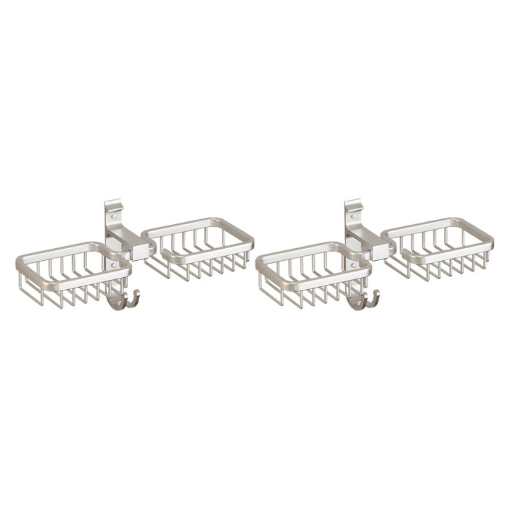Lisslune | Modern Bathroom Accessory Set Shelf Black/Silver/Grey Bathroom Accessories Set