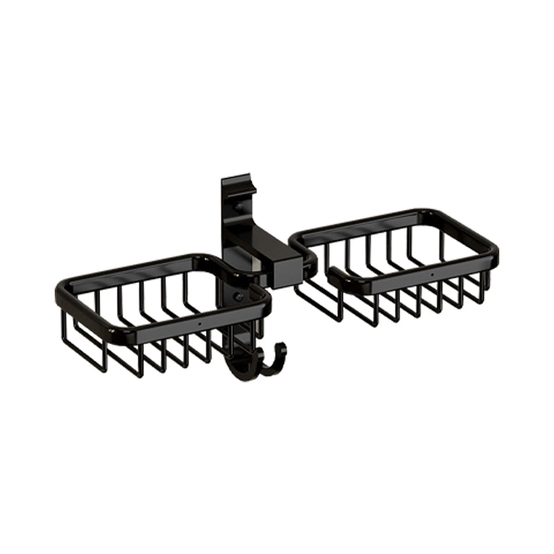 Lisslune | Modern Bathroom Accessories Set Bathroom Shelf Black/Silver/Gray Bathroom Accessories Set