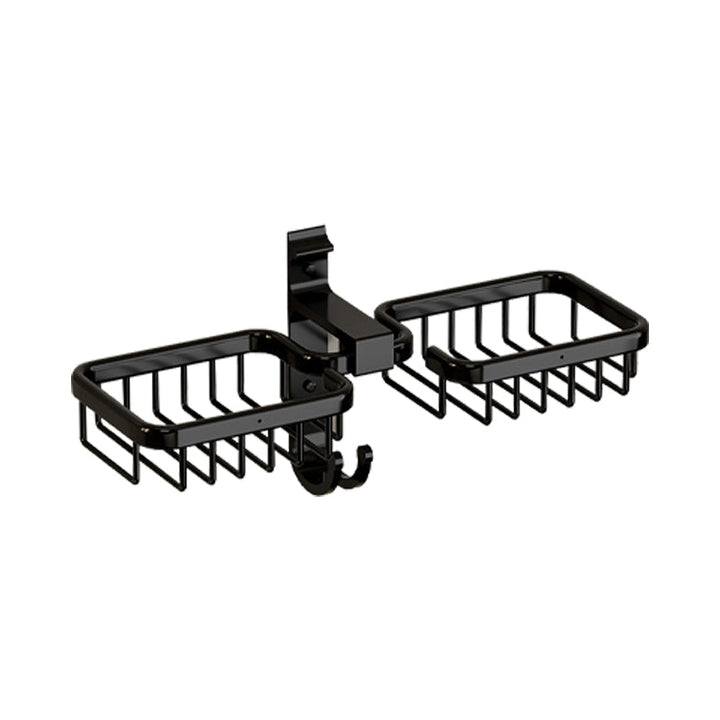 Lisslune | Modern Bathroom Accessories Set Bathroom Shelf Black/Silver/Gray Bathroom Accessories Set