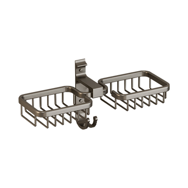 Lisslune | Modern Bathroom Accessory Set Shelf Black/Silver/Grey Bathroom Accessories Set