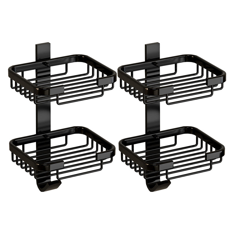 Lisslune | Modern Bathroom Accessory Set Shelf Black/Silver/Grey Bathroom Accessories Set