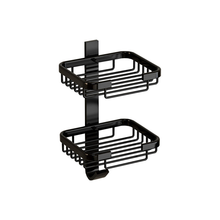 Lisslune | Modern Bathroom Accessories Set Bathroom Shelf Black/Silver/Gray Bathroom Accessories Set