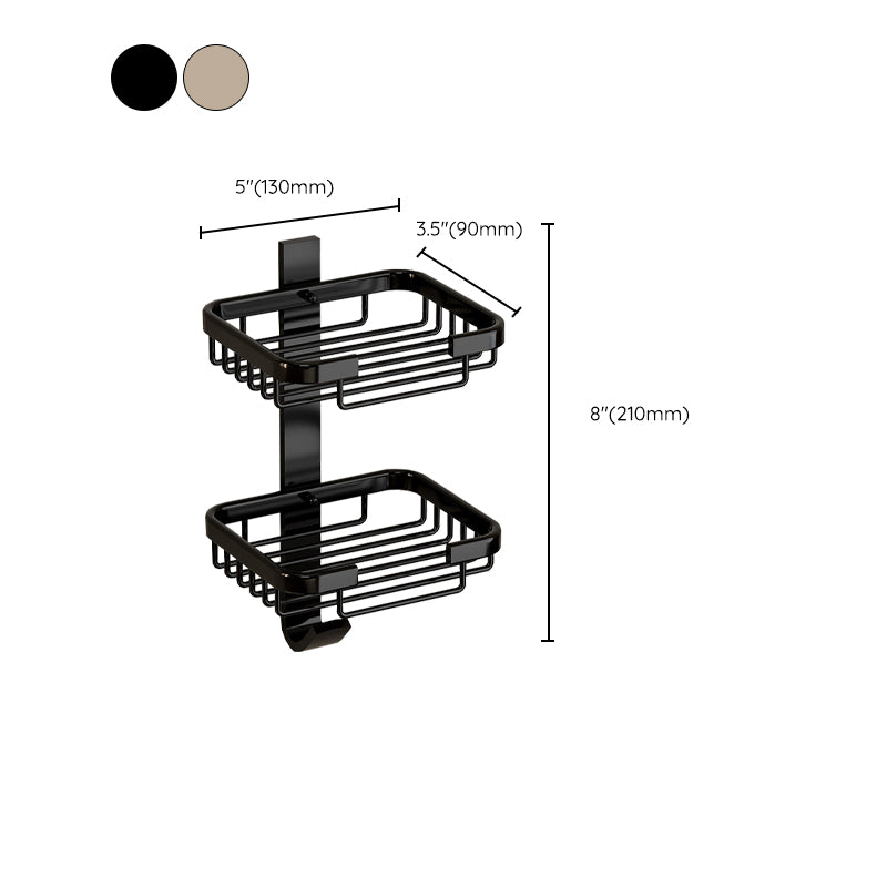 Lisslune | Modern Bathroom Accessories Set Bathroom Shelf Black/Silver/Gray Bathroom Accessories Set