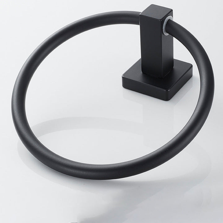 Lisslune | Traditional Bathroom Accessories Set Black Towel Ring Bathroom Shelf Bathroom Accessories Set