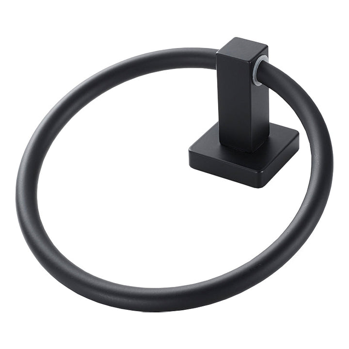 Lisslune | Traditional Bathroom Accessories Set Black Towel Ring Bathroom Shelf Bathroom Accessories Set