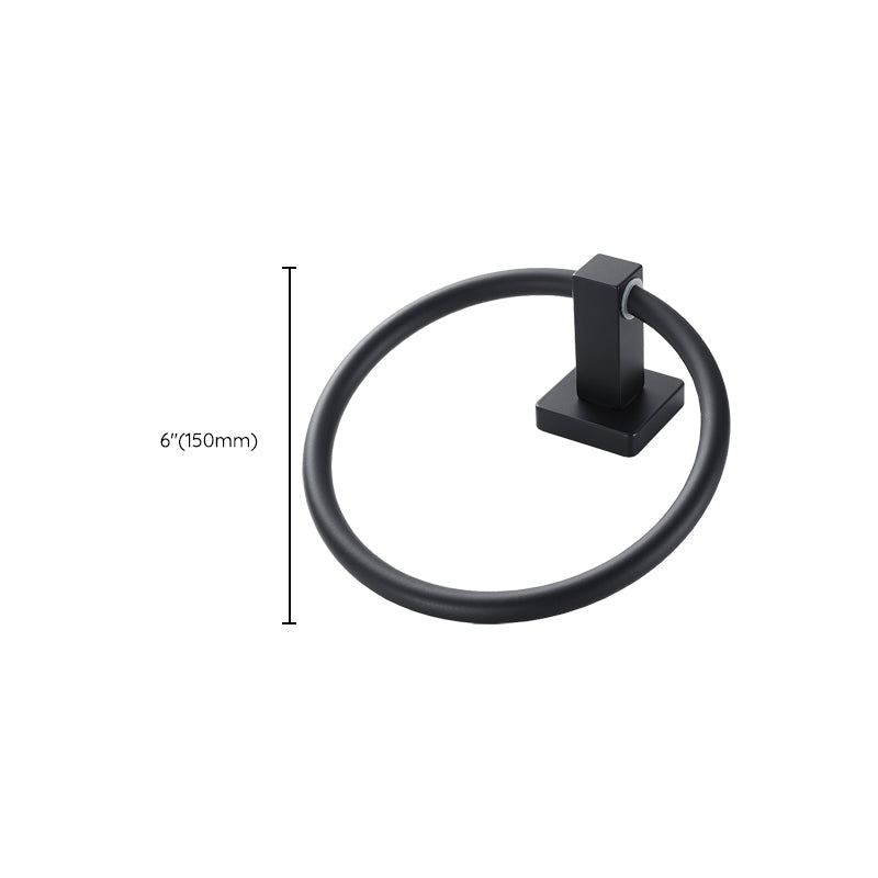 Lisslune | Traditional Bathroom Accessories Set Black Towel Ring Bathroom Shelf Bathroom Accessories Set