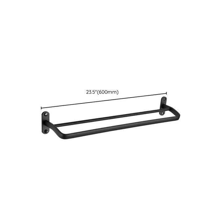 Lisslune | Traditional Bathroom Accessories Set Black Towel Ring Bathroom Shelf Bathroom Accessories Set