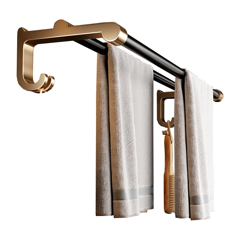 Lisslune | Modern black bathroom accessory set towel bar bathroom accessory set