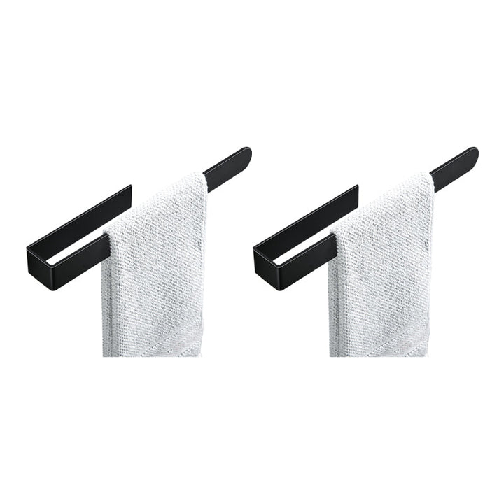 Lisslune | Modern Towel Ring Bathroom Hardware Set Stainless Steel/Black Bath Hardware Set