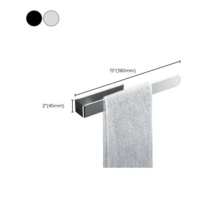 Lisslune | Modern Towel Ring Bathroom Hardware Set Stainless Steel/Black Bath Hardware Set