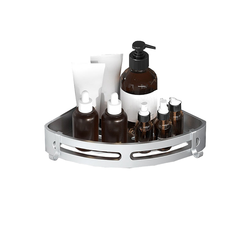 Lisslune | Modern Bathroom Hardware Set Bathroom Shelf Silver/Black Bathroom Accessories Set