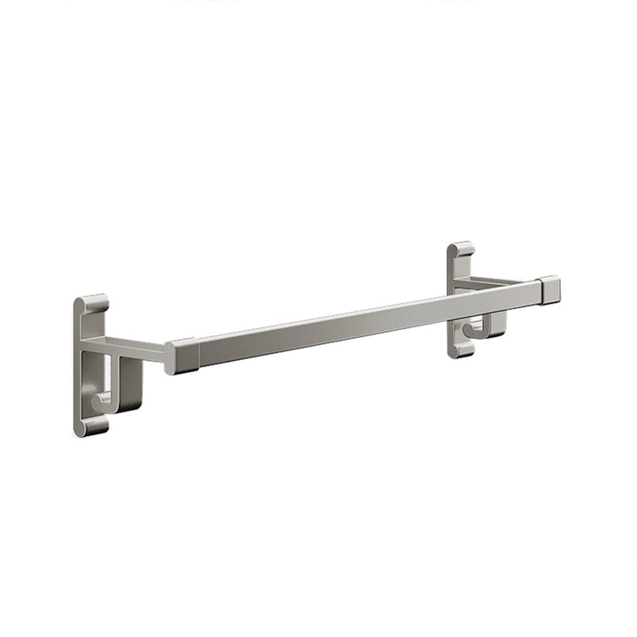 Lisslune | Gray Bathroom Accessory Set Contemporary Style Aluminum Towel Bar
