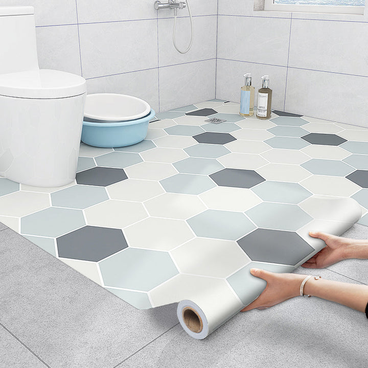 Lisslune | Bathroom 3.5 mm Vinyl Floor Square Peel and Stick PVC Flooring