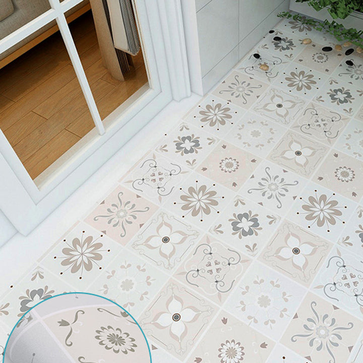 Lisslune | Bathroom 3.5 mm Vinyl Floor Square Peel and Stick PVC Flooring