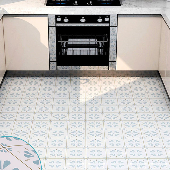 Lisslune | Bathroom 3.5 mm Vinyl Floor Square Peel and Stick PVC Flooring