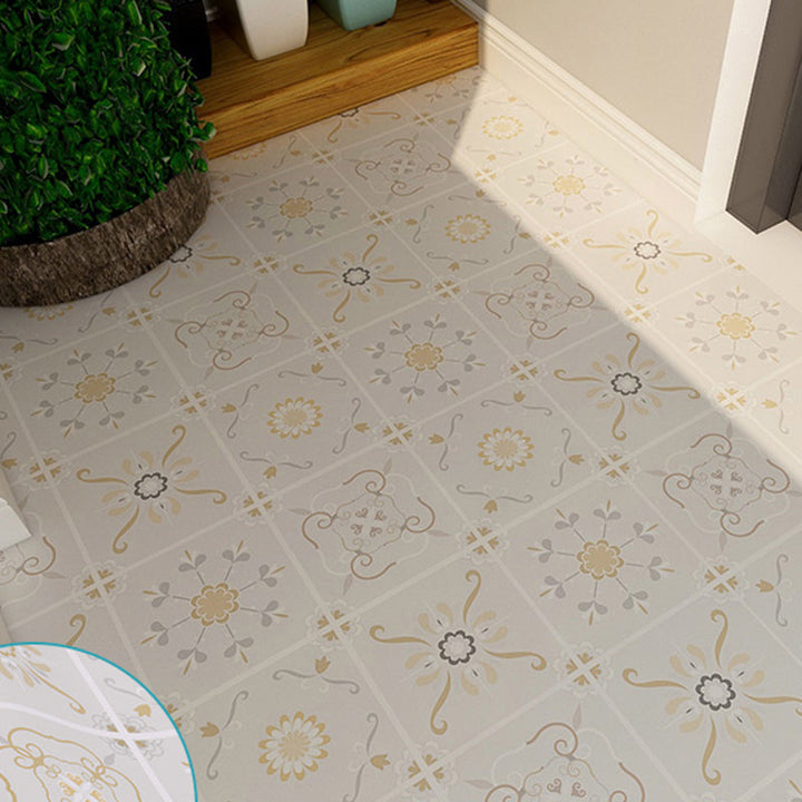 Lisslune | Bathroom 3.5 mm Vinyl Floor Square Peel and Stick PVC Flooring