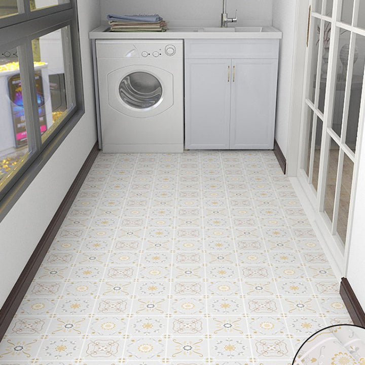 Lisslune | 4 mm thick PVC flooring Living Spaces Smooth Peel & Stick Vinyl Flooring
