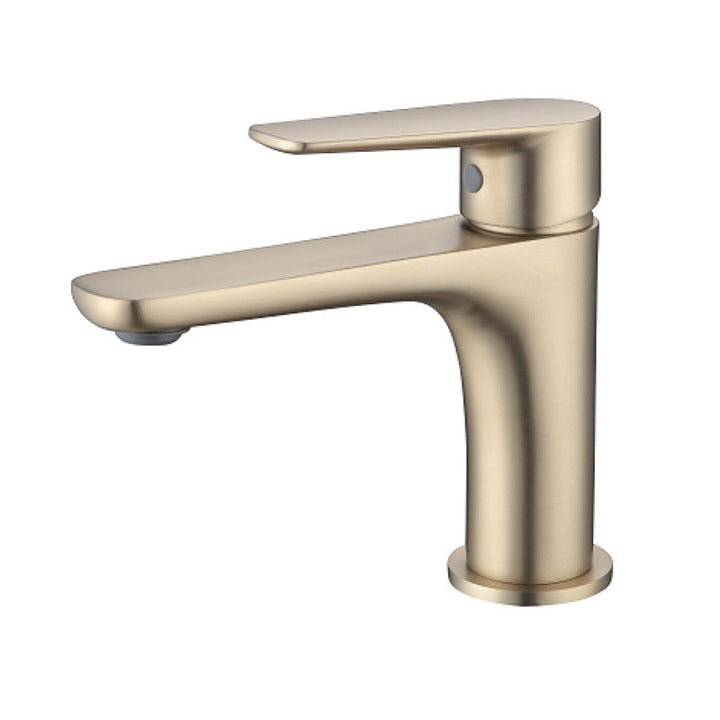 Lisslune | Light Luxury Sink Faucet with Lever Handle Single Hole Bathroom Faucet