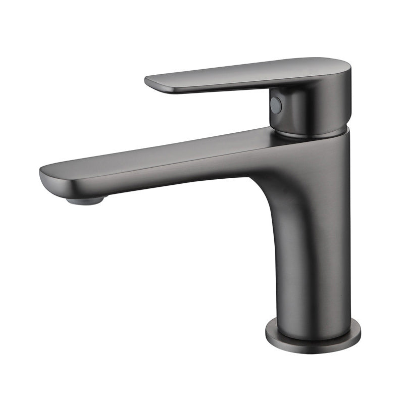 Lisslune | Light Luxury Sink Faucet with Lever Handle Single Hole Bathroom Faucet