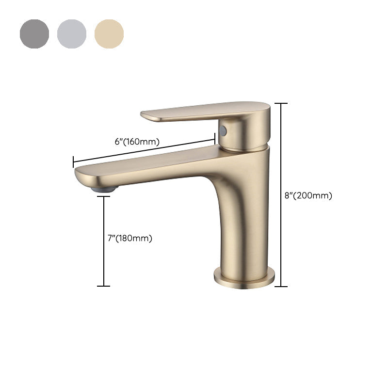 Lisslune | Light Luxury Sink Faucet with Lever Handle Single Hole Bathroom Faucet