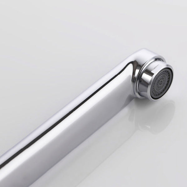 Lisslune | Contemporary Wall Mounted Bathroom Faucet Knob Handle Low Arc Swivel Solid Brass Faucet