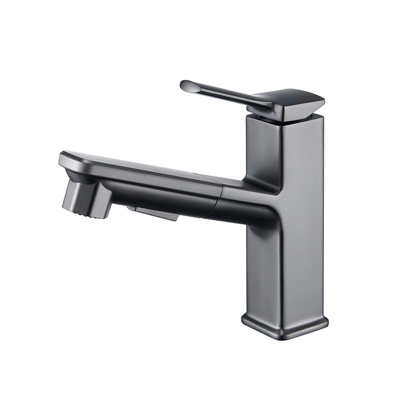 Lisslune | Modern Vessel Faucet Copper Pure Color Single Handle Vessel Faucet