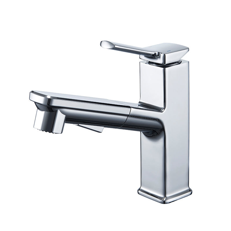 Lisslune | Modern Vessel Faucet Copper Pure Color Single Handle Vessel Faucet