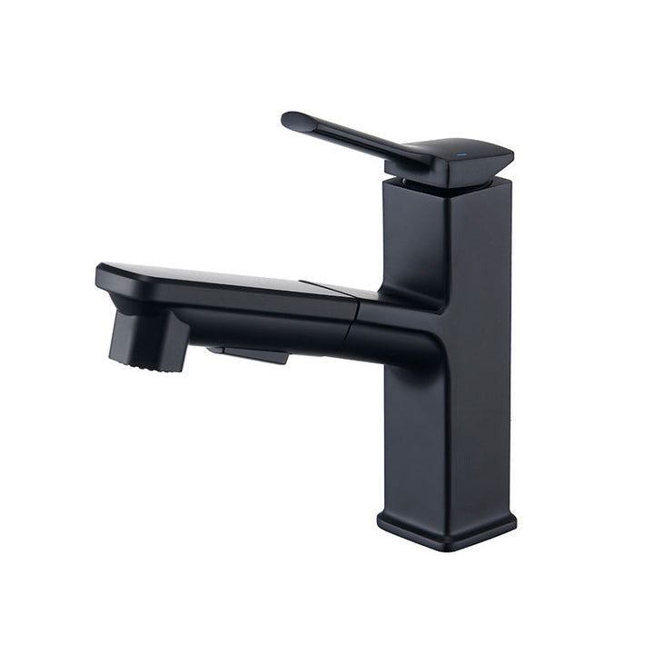 Lisslune | Modern Vessel Faucet Copper Pure Color Single Handle Vessel Faucet
