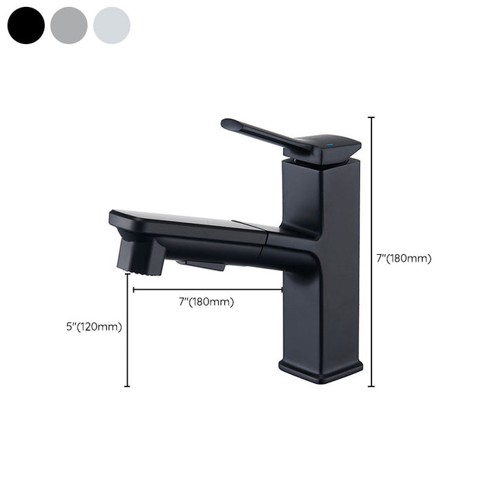 Lisslune | Modern Vessel Faucet Copper Pure Color Single Handle Vessel Faucet