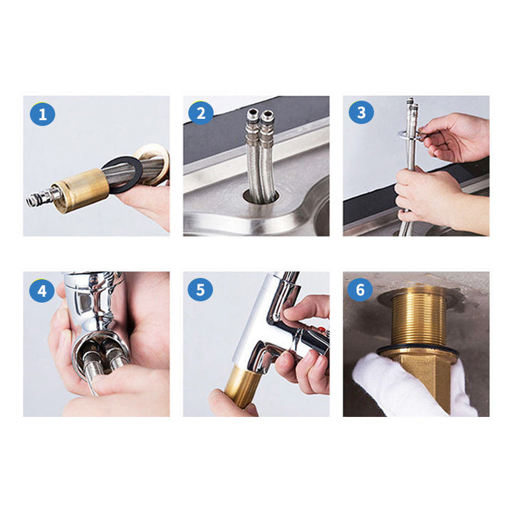 Lisslune | Single handle faucets Glam Style sink faucets for the bathroom