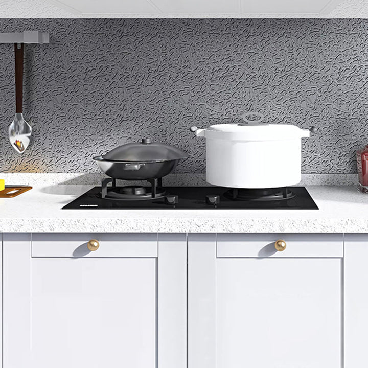 Lisslune | Metal backsplash tiles Peel and Stick Modern Peel and Stick Backsplash Wall Tile