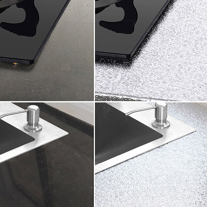 Lisslune | Metal backsplash tiles Peel and Stick Modern Peel and Stick Backsplash Wall Tile
