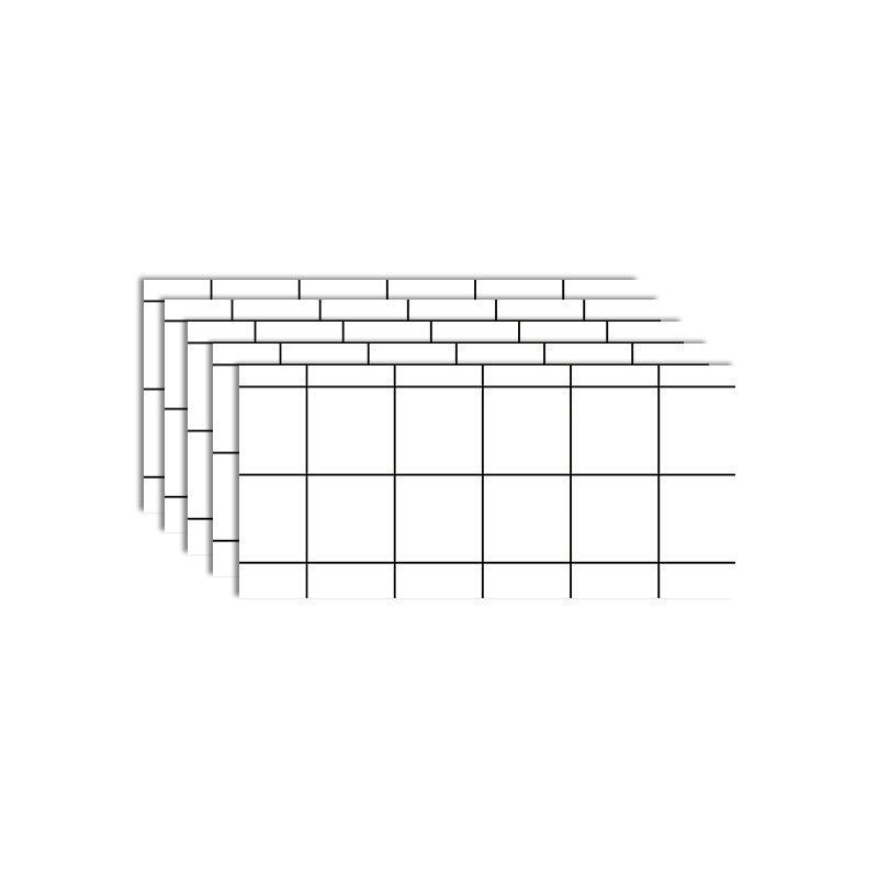 Lisslune | PVC Peel/Stick Wall Tile Rectangular Peel and Stick Wall Tile