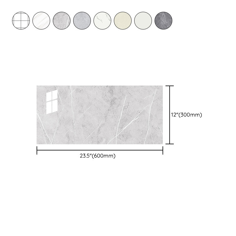 Lisslune | PVC Peel/Stick Wall Tile Rectangular Peel and Stick Wall Tile