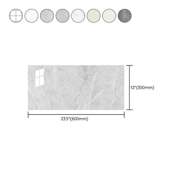 Lisslune | PVC Peel/Stick Wall Tile Rectangular Peel and Stick Wall Tile