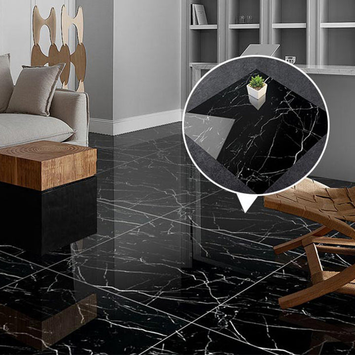 Lisslune | Modern Square Wallpaper Single Tile PVC Peel & Stick Subway Tile for Shower