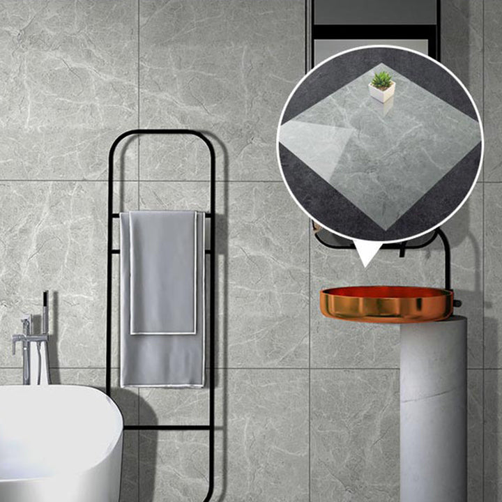 Lisslune | Modern Square Wallpaper Single Tile PVC Peel & Stick Subway Tile for Shower