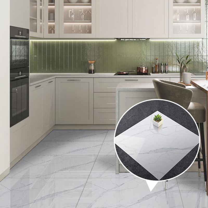 Lisslune | Modern Square Wallpaper Single Tile PVC Peel & Stick Subway Tile for Shower