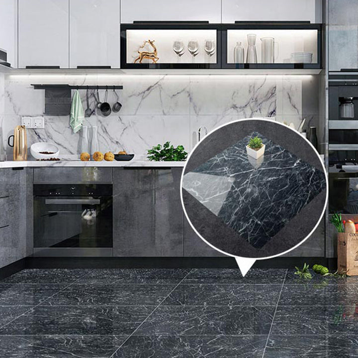 Lisslune | Modern Square Wallpaper Single Tile PVC Peel & Stick Subway Tile for Shower