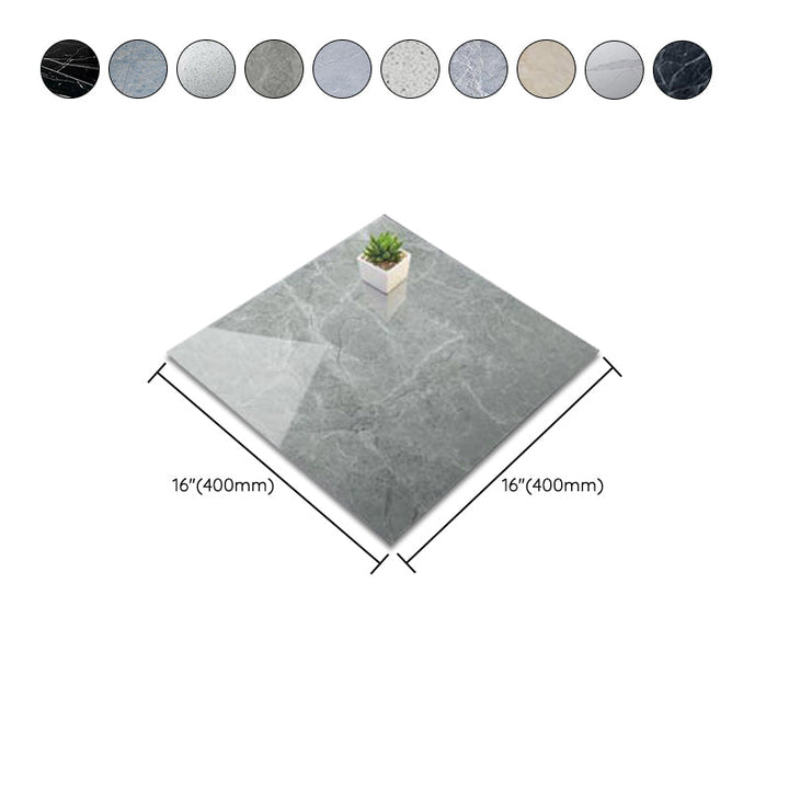 Lisslune | Modern Square Wallpaper Single Tile PVC Peel & Stick Subway Tile for Shower