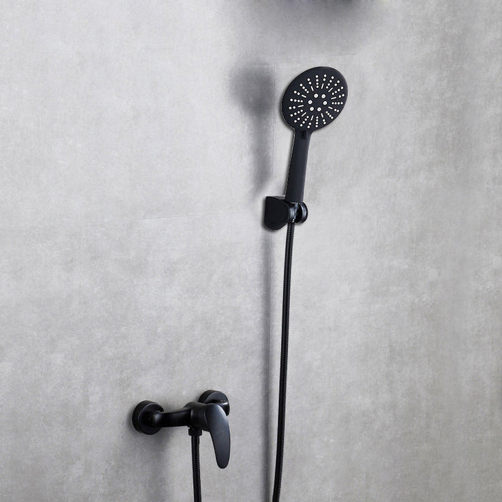 Lisslune | Brass Wall-Mounted Shower System Single Handle Shower with Lever Handle