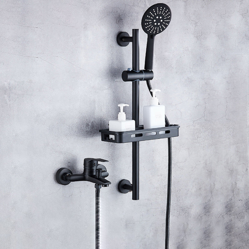Lisslune | Brass Wall-Mounted Shower System Single Handle Shower with Lever Handle