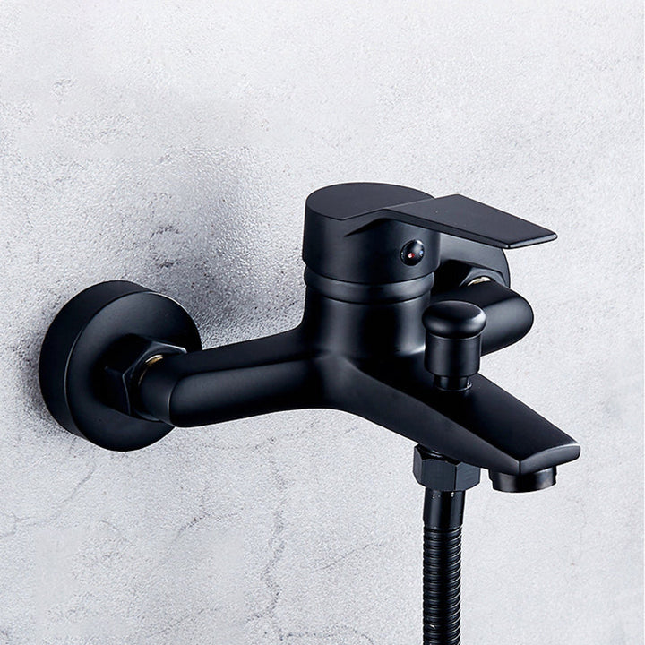 Lisslune | Brass Wall-Mounted Shower System Single Handle Shower with Lever Handle