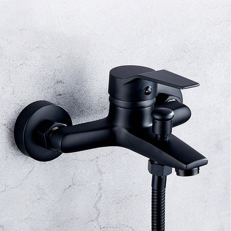 Lisslune | Brass Wall-mounted Shower System Single Handle Shower with Lever Handle